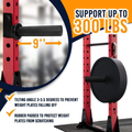 Weight Plate Holder Attachment for Power Rack Fits 2
