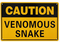 VENOMOUS SNAKE Home Rustic Look Man Cave Shed Garage Bar Pub Metal Tin Sign - Tin Sign Factory Australia