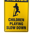 Warning Sign Caution Children Playing Slow Down 200x300mm Metal Safe - image 3