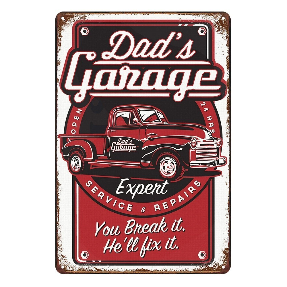 SERVICE EXPERT Home Wall Man Cave Shed Garage Workshop Bar Pub Metal Tin Sign - Tin Sign Factory Australia