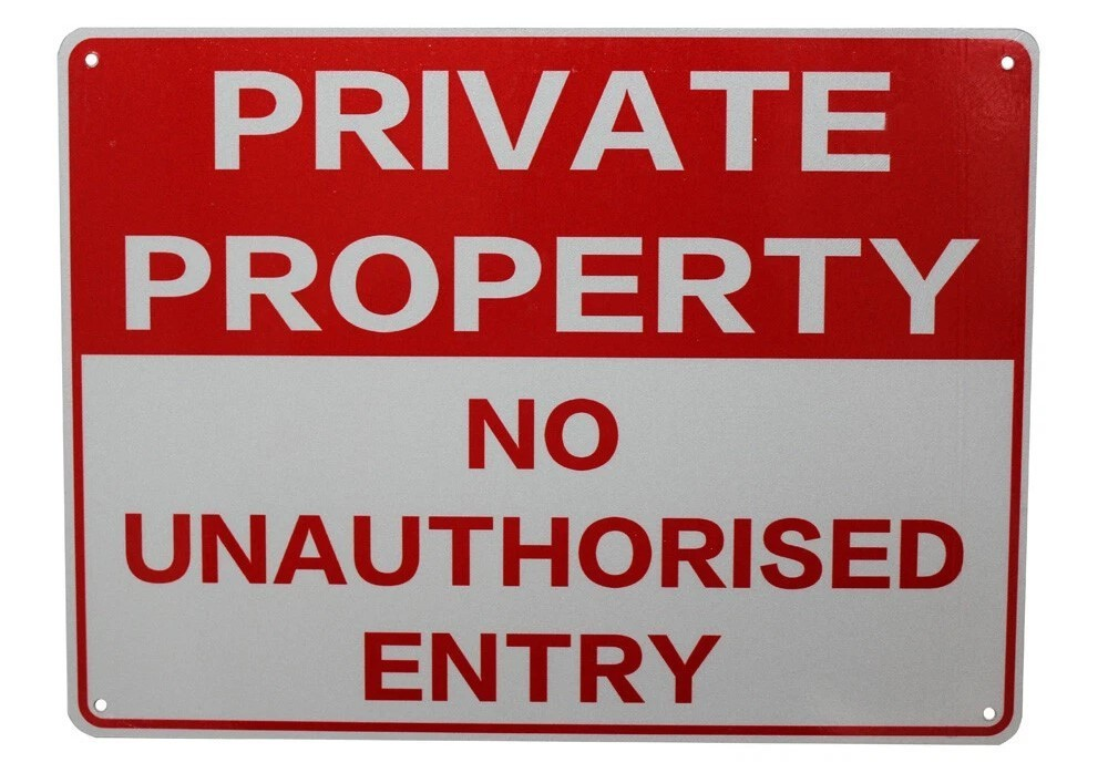 NO UNAUTHORISED ENTRY Home Wall Man Cave Rustic Look Shop Bar Warning Metal Sign