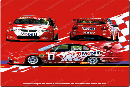 HOLDEN MOTORSPORT 60x40cm Man Cave Décor Shed-Garage Racing Tin Metal Sign - Tin Sign Factory Australia