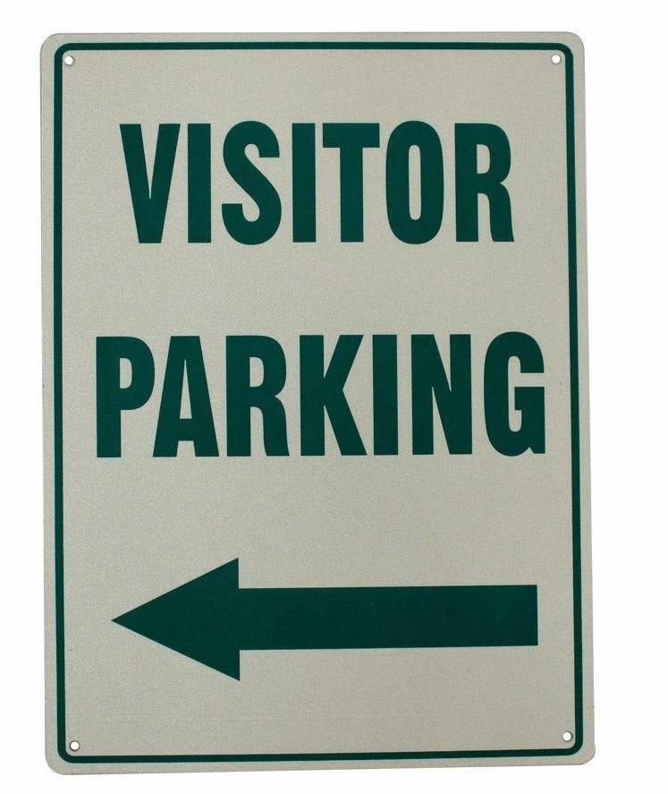 VISITOR PARKING Home Rustic Look Man Cave Shed Garage Bar Pub Metal Tin Sign - Tin Sign Factory Australia