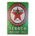 TEXACO MOTOR OIL Home Wall Man Cave Pub Bar Rustic Look Warning Decor Metal Sign - Tin Sign Factory Australia