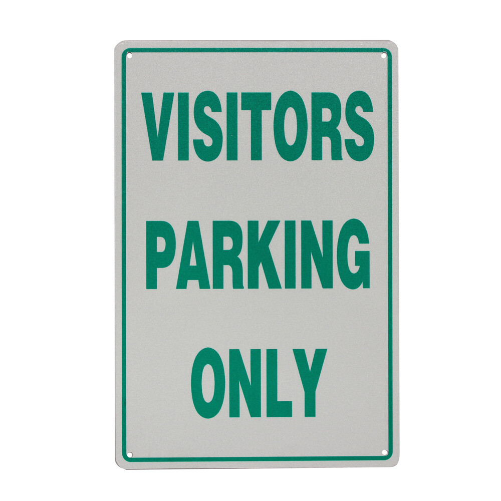 Warning Notice VISITORS CAR PARKING ONLY 200x300mm Metal Guest Park Traffic Sign - Tin Sign Factory Australia