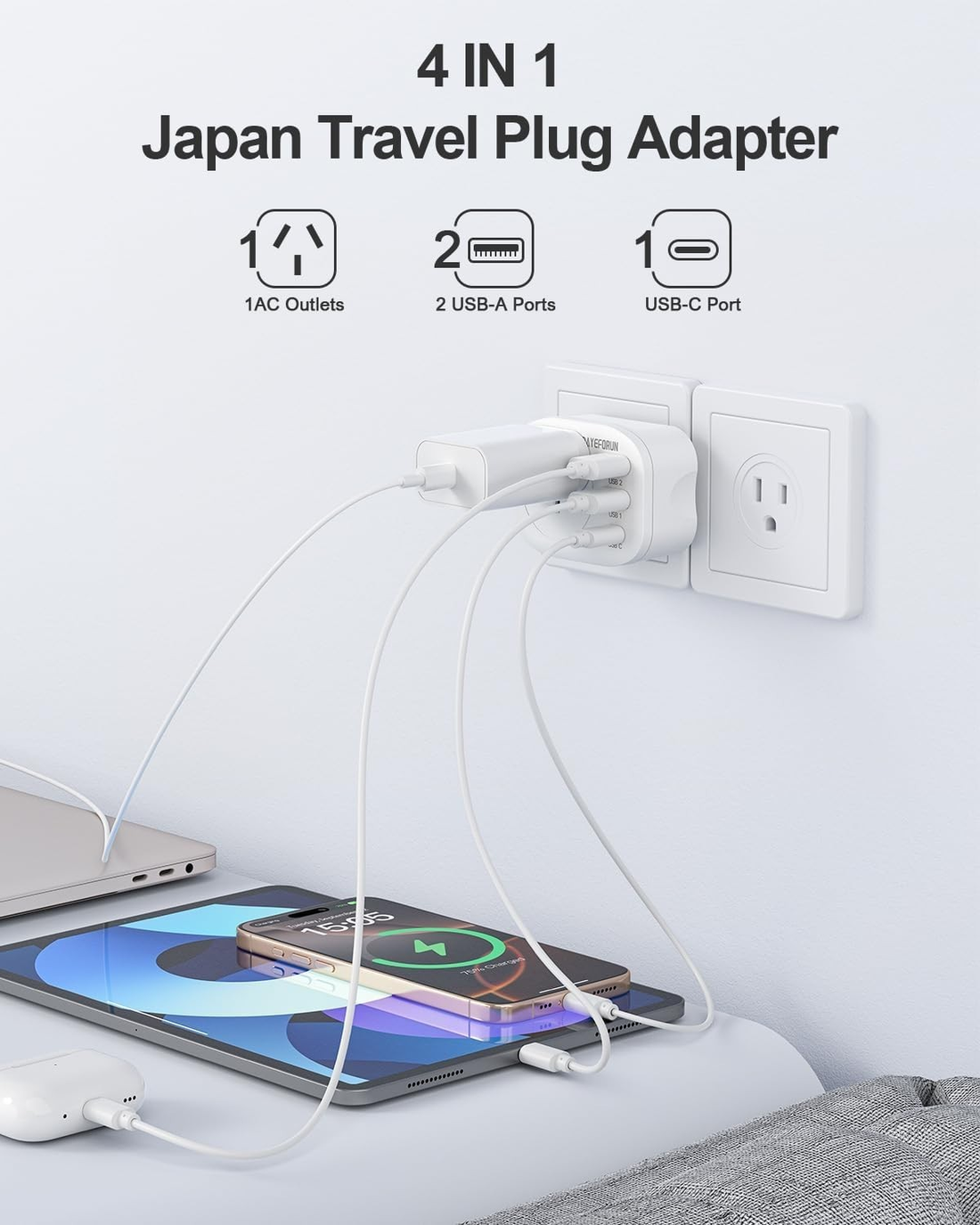 Travel Adaptor, 2 Pack AU to Japan Travel Adapter Type A Travel Power Plug for J - Tin Sign Factory Australia