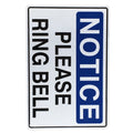 Notice Warning Sign Please Ring Bell 200x300mm Private Property Home - image 2