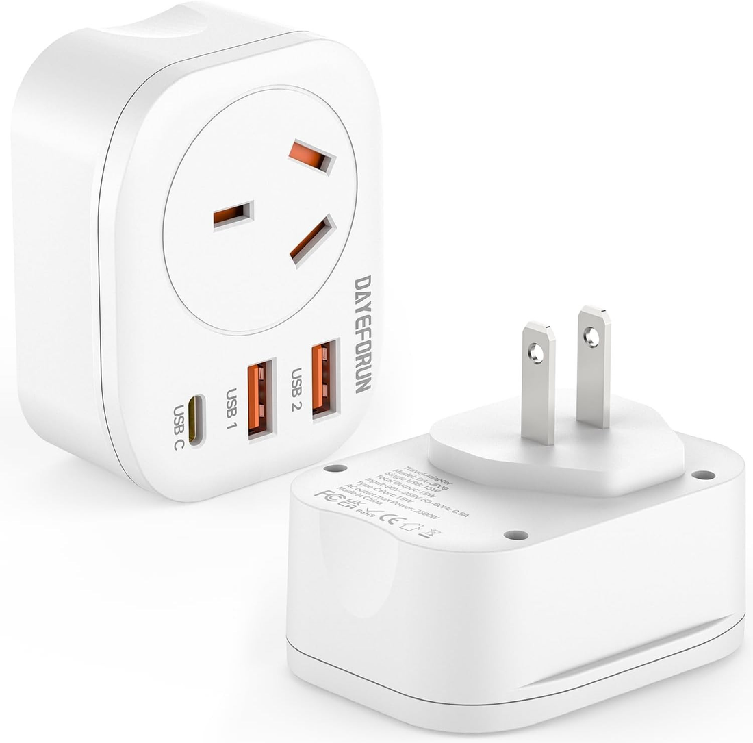 Travel Adaptor, 2 Pack AU to Japan Travel Adapter Type A Travel Power Plug for J - Tin Sign Factory Australia
