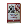 WILD TURKEY Metal Tin Sign  200x 300mm Rustic Vintage Rustic Garage Bar Man Cave - Tin Sign Factory Australia