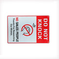 Warning Sign Do Not Knock Sales People 200x300mm Metal Private Home - image 3