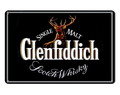 GLENFIDDICH Single Malt Scotch Whiskey Home Wall Man Cave Pub Decor Metal Sign - Tin Sign Factory Australia