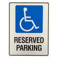Warning Reserved Parking Only Disabled 200x300mm Metal Aluminium Sign - image 2