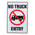 Warning Sign No Truck Entry 200x300mm Metal Notice Road Private