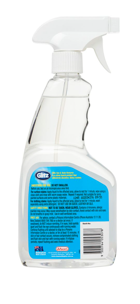 Glitz stain remover spray bottle