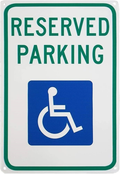 Reserved Parking Handicap Wheelchair Disability Symbol Parking Metal Tin Sign - Tin Sign Factory Australia