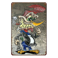 RAT FINK WOODPECKER Home Wall Man Cave Shed Rustic Look Workshop Bar Metal Sign - Tin Sign Factory Australia