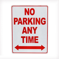 NO PARKING ANYTIME Home Wall Man Cave Rustic Look Workshop Warning Metal Sign - Tin Sign Factory Australia