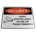 Warning Security Notice Sign Video Surveillance In use 200x300mm Metal Safety - Tin Sign Factory Australia
