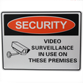 Warning Security Notice Sign Video Surveillance In use 200x300mm Metal Safety - Tin Sign Factory Australia