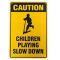 Warning Sign Caution Children Playing Slow Down 200x300mm Metal Safe - image 2