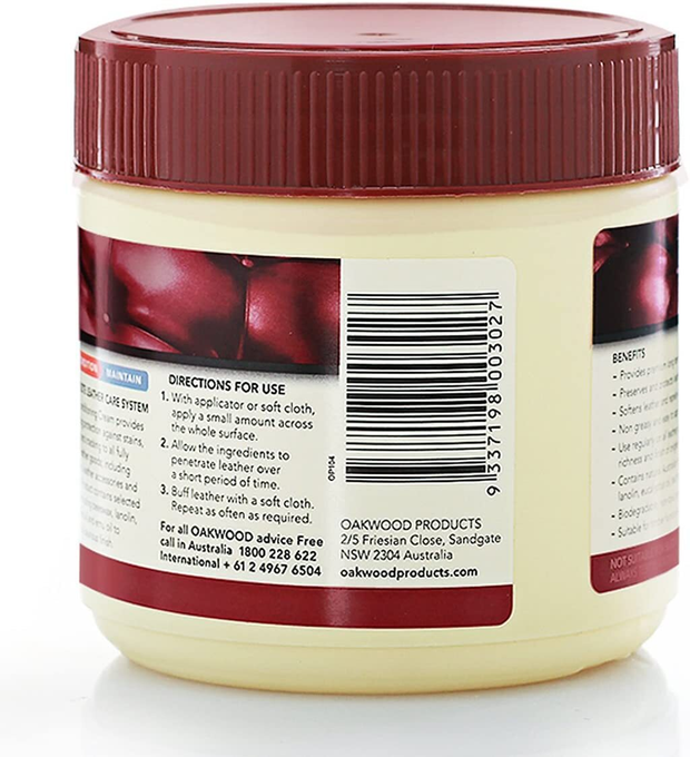Oakwood 350ml Household Leather Conditioning Cream