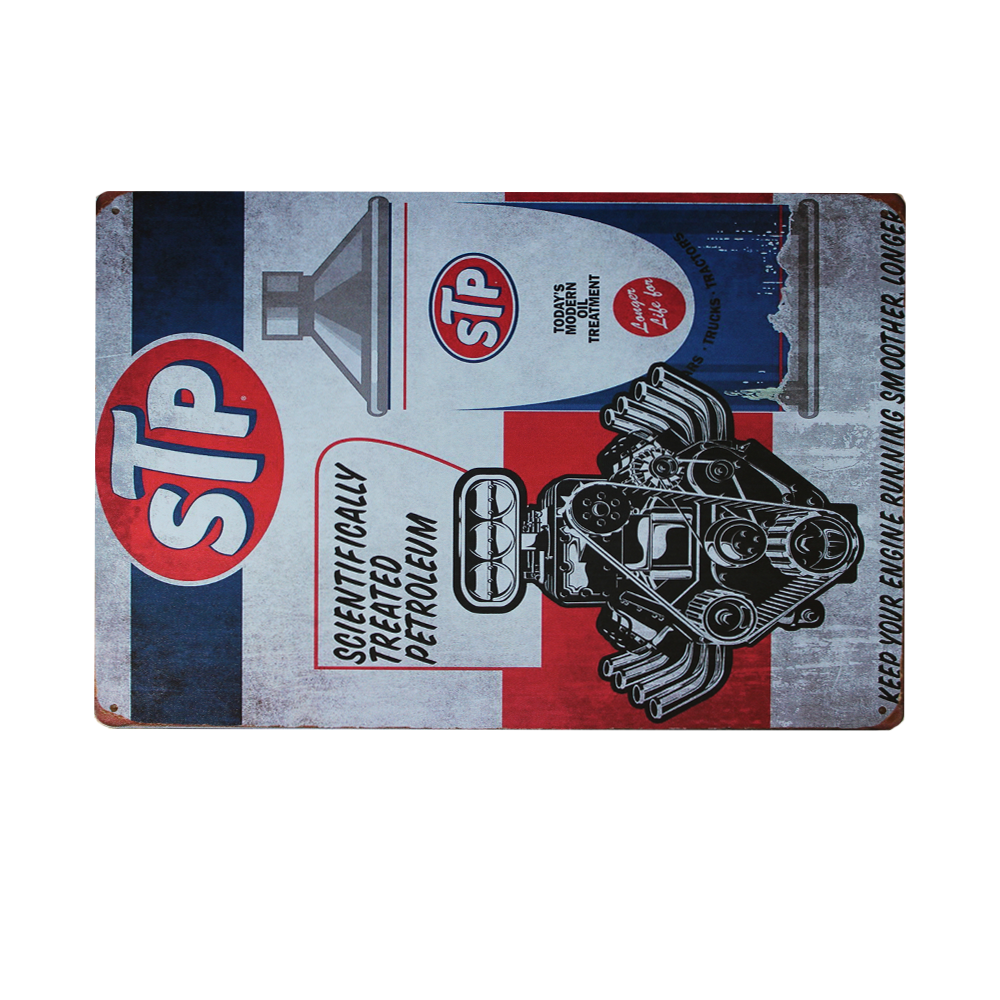 Metal Tin Sign STP Rustic Look Vintage 200x300mm MAN CAVE Shed Garage & Bar Sign - Tin Sign Factory Australia