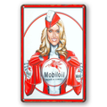 MOBILOIL PINUP BLONDE Home Wall Man Cave Pub Shop Rustic Look Decor Metal Sign - Tin Sign Factory Australia