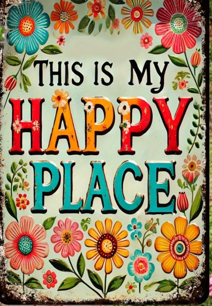 Welcome Metal Sign Wall Art for Home Garden Patio Room Yard Farmhouse Decor