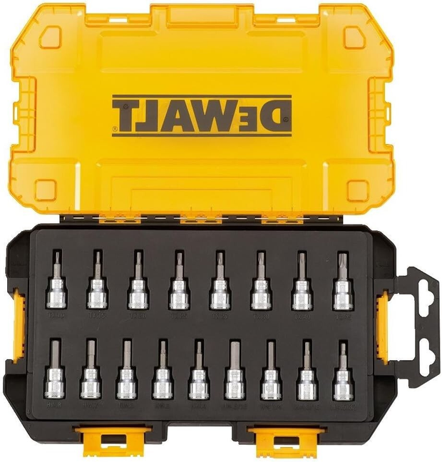 DeWalt drill bit set with clear case 