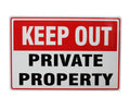 Warning Keep Out Sign 200x300mm Metal Private Property Home Safe - image 3