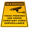 Security Sign Warning Camera CCTV 200x300mm Metal Under 24h - image 2