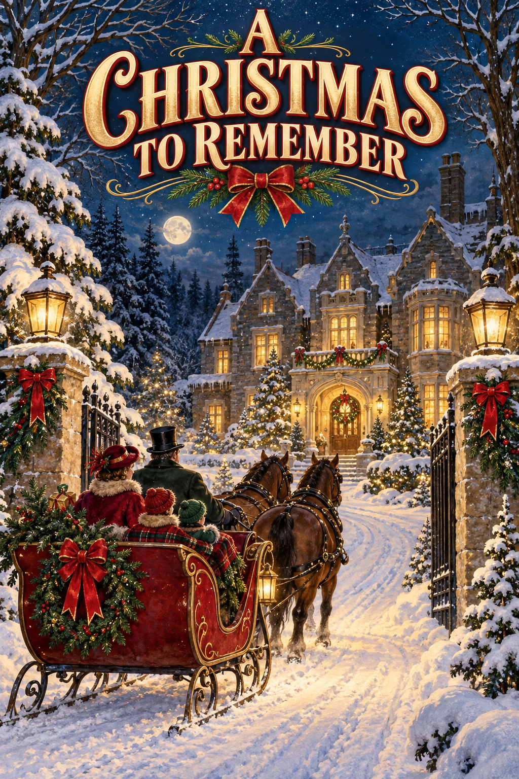 A Christmas To Remember Garage Bar & Shed Wall Man Cave Metal Sign