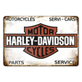 HARLEY-DAVIDSON MOTOR CYCLES Tin Metal Sign Rustic Look Vintage Man Cave - Tin Sign Factory Australia