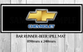 CHEVROLET (890mm X 240mm) Non-Slip Rubber Mat Man Cave Shed Pub Bar Runner - Tin Sign Factory Australia