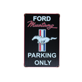 Metal Tin Sign Ford Mustang Parking Only 200x300mm Metal Novelty Sign - Tin Sign Factory Australia