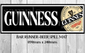 GUINNESS (890mm X 240mm) Non-Slip Beer Rubber Mat Man Cave Shed Pub Bar Runner - Tin Sign Factory Australia
