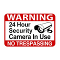 WARNING NO TRESPASSING 24 HOUR SERCURITY CCTV Rustic Metal Sign Vintage Tin - Tin Sign Factory Australia