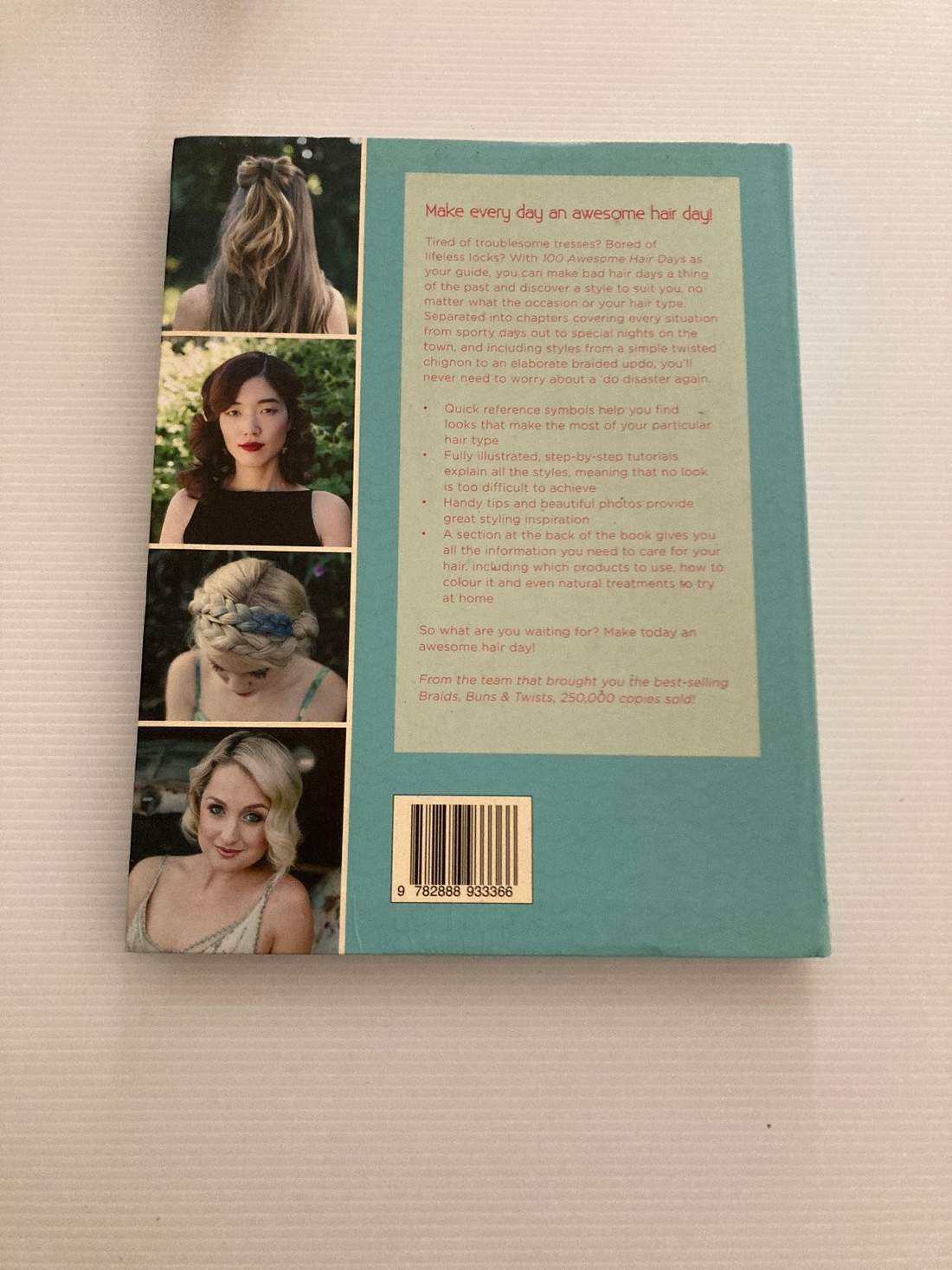 100 Awesome Hair Days Jenny Strebe Hair Styling Guide Book Plaits Buns