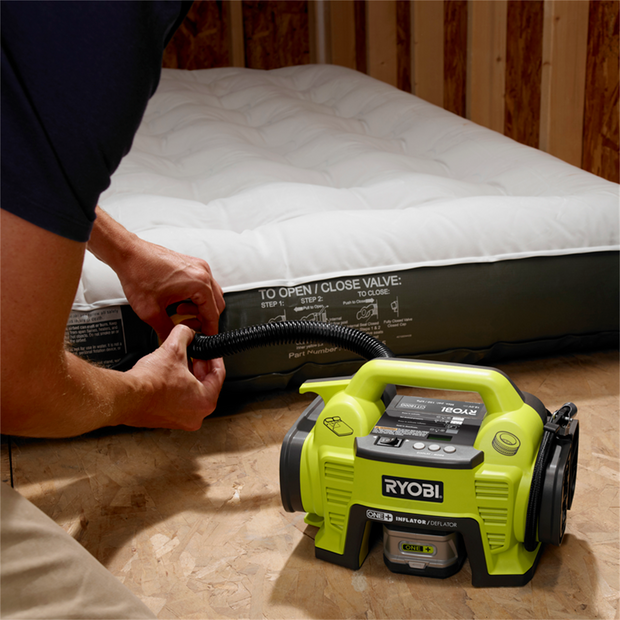 Green Ryobi power washer 