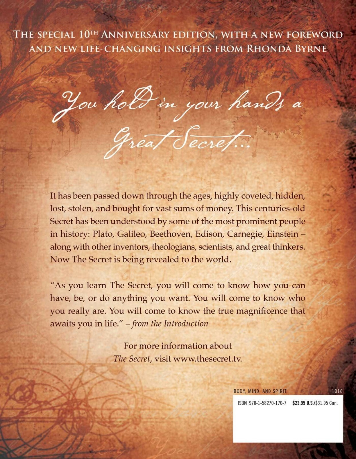 The Secret By Rhonda Byrne | HARDCOVER BOOK - Tin Sign Factory Australia