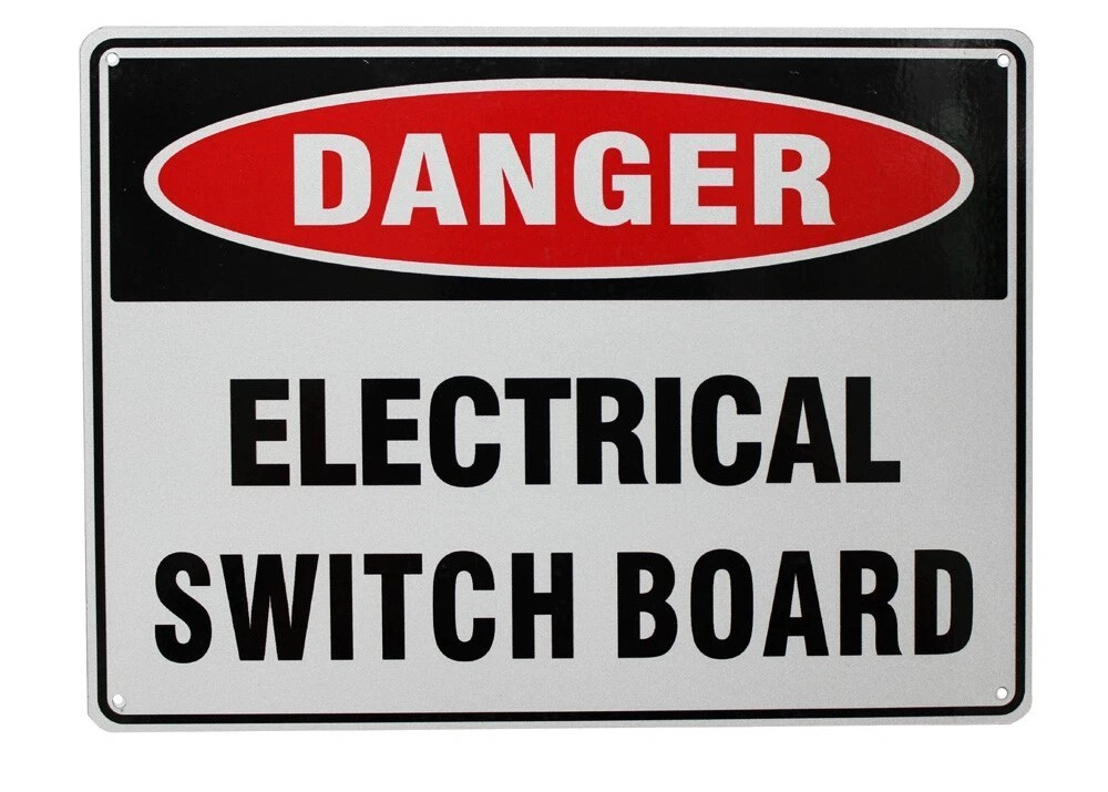 ELECTRICAL SWITCH BOARD Home Wall Man Cave Rustic Look Shop Warning Metal Sign
