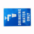 Warning Drinking Water Only Sign 200*300mm Reflective Metal - image 4