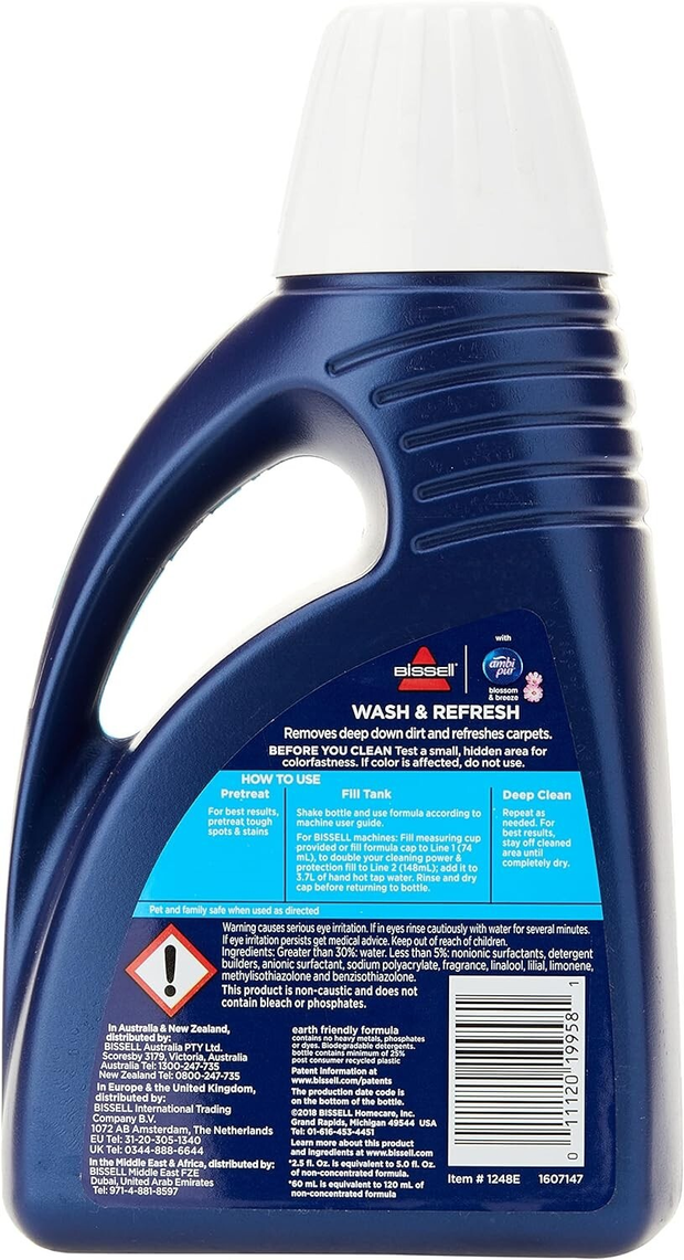 Bissell Wash & Refresh cleaning solution bottle