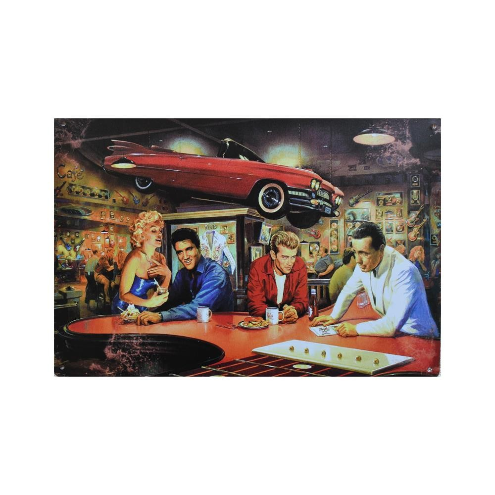 Vintage Metal Tin Sign Man Car Woman Beer Rustic Wall Decor Plaque 20x30cm - Tin Sign Factory Australia