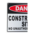 Warning Notice Danger Construction Site No Unauthorised Entry - image 3