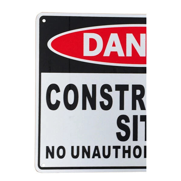 Warning Notice Danger Construction Site No Unauthorised Entry - image 3