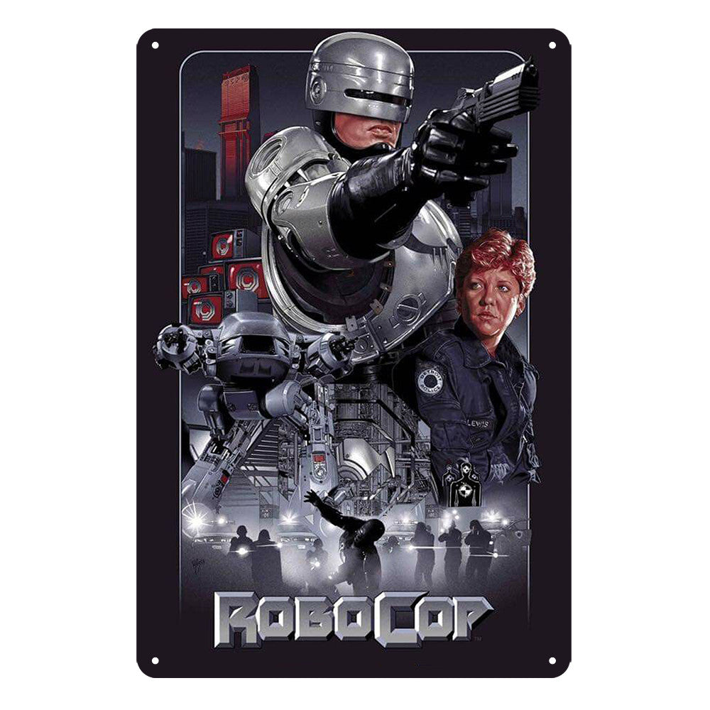 Robocop Poster Rustic Tin Sign Vintage Garage Bar Film Movie product image