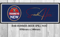 TOOHEYS NEW (890mm X 240mm) Non-Slip Rubber Mat Man Cave Shed Pub Bar Runner - Tin Sign Factory Australia