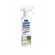 Spray bottle labeled 'Stone Kleen & Protect' 