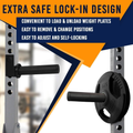 Weight Plate Holder Attachment for Power Rack Fits 2